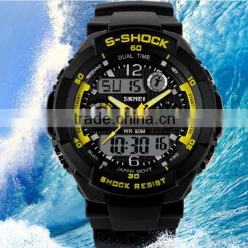 Outdoor Sport Water Resistant Electronic Multi Function Digital LED Quartz Watches Mens Luxury Watch