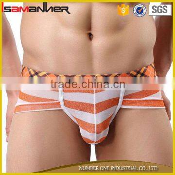 Trendy military printing male underwear hot sexy c string for men