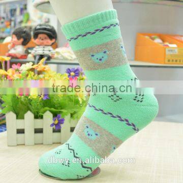 Colorful Bear Pattern Pure Cotton Terry Socks for Women and Girls photo-6