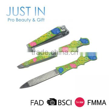 High Quality Nice Printed Nail File Kits Eyebrow Tweezers Nail Clipper Nail File In Bulk