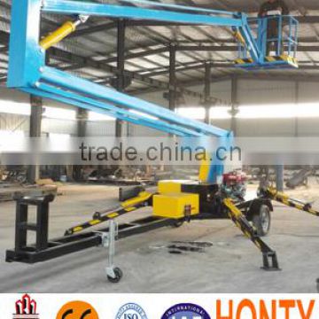 Mobile articulated boom lift platform outreach 4m