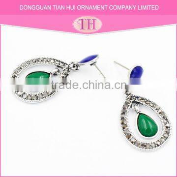 Eco-friendly Material Ladies Emerald Factory New Fashion Alloy Earring photo-2
