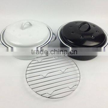 Enamel Coated Steel Pot,Enamel Roast Chicken Pan ,Enamel Oval Roaster , Self Basting Oval Roaster,Roast Chicken Machine, photo-6