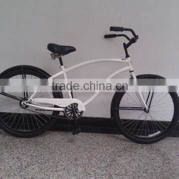 26" single speed classic beach cruiser bike with coaster brake