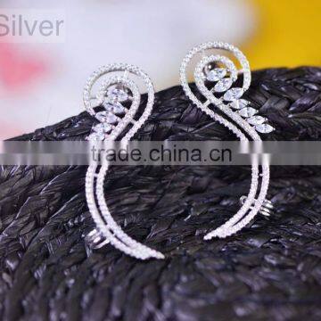 New model women wear stud earrings silver fashion jewelry