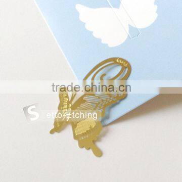 Colorful butterfly etching bookmark for reader