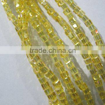 3mm Sales of color crystal cube beads CB014