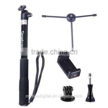 Smatree Gopro Accessories - SmaPole Q3 Telescoping Gopro Pole / Gopro Monopod With Tripod Mount Adapter+ Thumb Screw photo-2