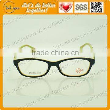 China supplier wholesale kids glasses eyewear frame with yellow color