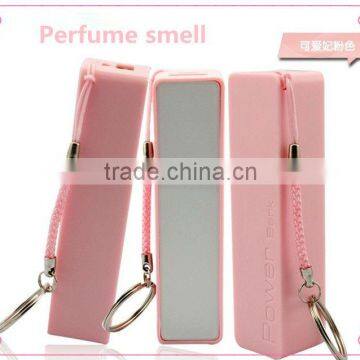 Perfume smell cute mobile power supply 2600mAh PB108 samsang battery cell