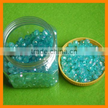 Plastic Aqua Blue Loose Beads