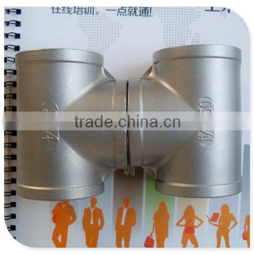 2" Equal tee SUS screwed pipe fitting grade 304