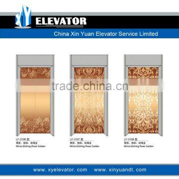 XY Elevator Rose Golden Elevator Door Elevator Selcom Landing Door