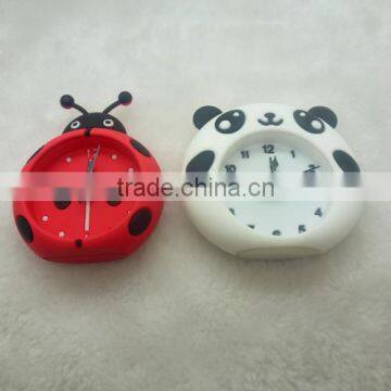 Hot Cheap Colorful Promotional Quartz Mini Silicone Alarm Clock