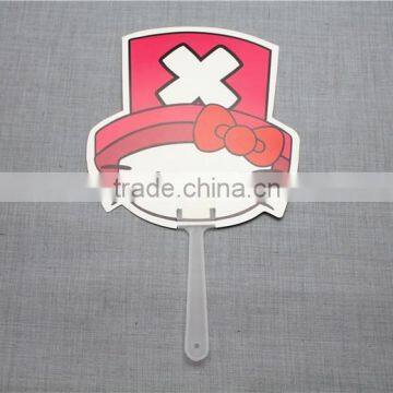 2016 Hot Selling pp Animal Print Hand Fan Small Hand Fan Advertising Fan for Children photo-3
