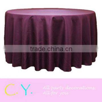 Satin Tablecloth for Wedding and Party-Plum
