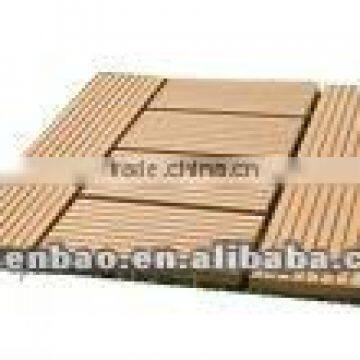 DIY wood plastic composited decking tiles