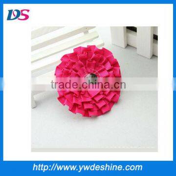 2013 New design wholesale DIY ribbon flowers making fabric flower diamond flowers by hand H-256