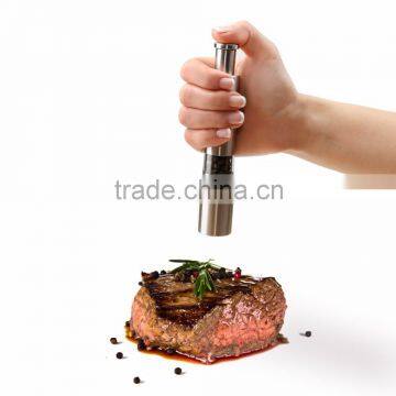 High Quality Stainless Steel Salt and Pepper Mill With Manual Button photo-5