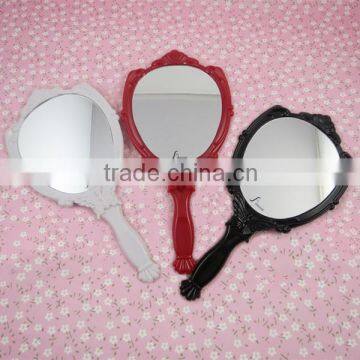 Plastic new design hand mirror , single side mirror ,makeup mirror