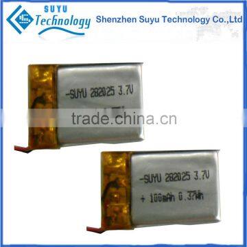 li-polymer battery 3.7v 100mah 456080 polymer li-ion battery