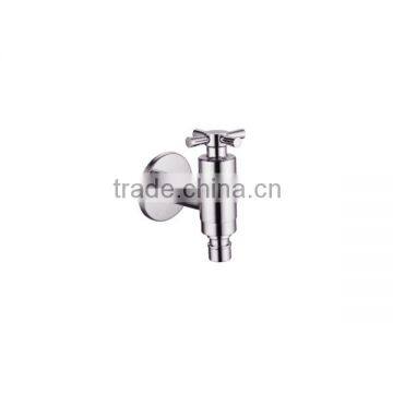 Wall Mounted Single Handle Chrome Brass Cold Water Tap Washing Machine Bibcock