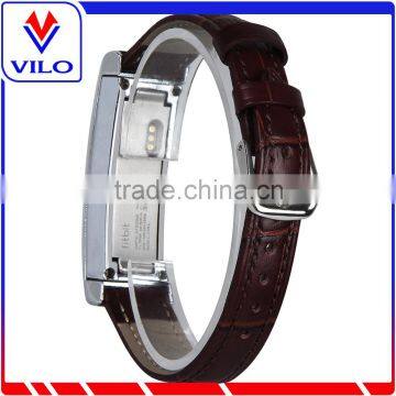 Hot selling Crocodile Genuine leather Wristband Replacement Band for Fitbit Alta Band with Metal frame