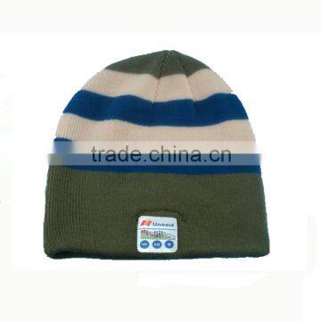 Uneed China Winter Hat With Bluetooth Headphone Knitted Hat & Cap Bluetooth Hat