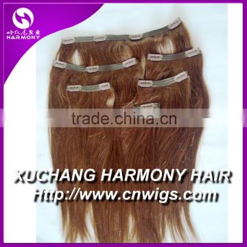 Harmony Quality Remy hair clip extension/hair extension clip in/human hair clip in extensions