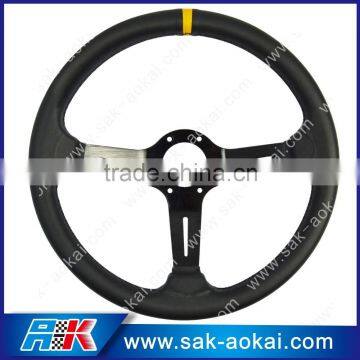 microfiber PU leather auto steering wheel