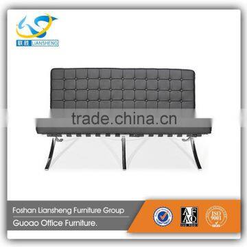 Stainless steel base modern simple design office sofa set for executive office GAS727