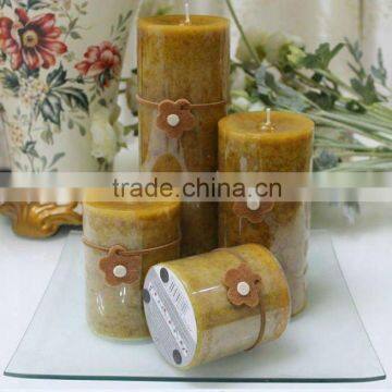 Scented pillar candles