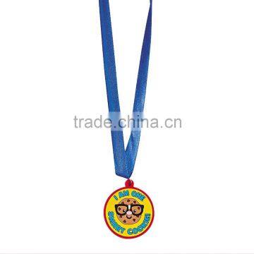 High Quality Factory in China Promotional Popular Custom Cheap Plastic 3D Design Soft PVC Rubber Smart Cookie Award Medals