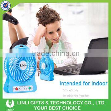 2016 Hot Summer Cooling Rechargeable Mini USB Electric Fan For Office