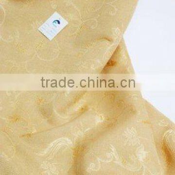 metal carving-effect jacquard curtain fabric