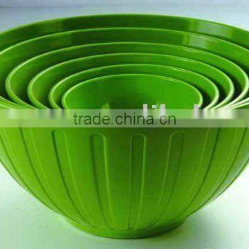 Stacked type suitable different people solid color melamine mixing bowl set