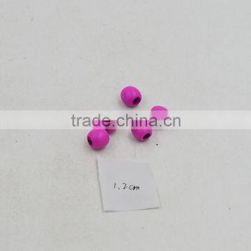 Rose Red 12mm Diameter Wood Beads With Reasonale Price