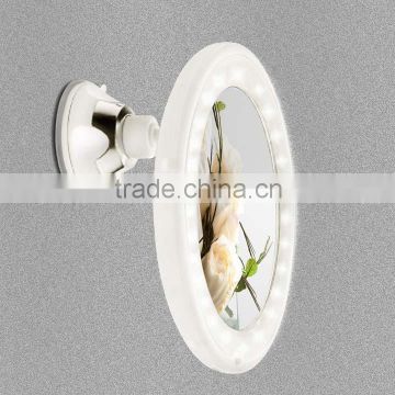 Swivel LED Wall Mounted Mirror, Powerme lighted bathroom mirror, LED Wall Mirror