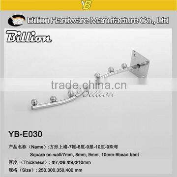 Supermarket Wall Mounted Beaded Hooks Heavy Duty Angle Hooks photo-2