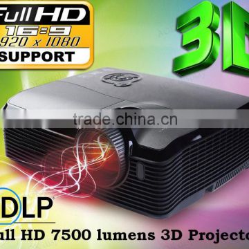 7500Lumens1920 x1080 Full hd Home Theater Projector DLP 1080P HD 3D Projector Video Digital Proyector Beamer