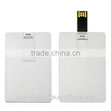 Promotional gift plain type custom logo printable business card shape 1GB, 2GB, 4GB usb flash pen drive memory stick                        
                                                                                Supplier's Choice
