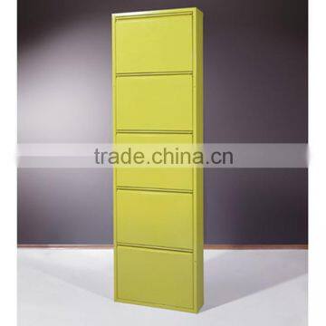 China Hot Sale Shoe Cabinet Simple Design Colorful Rotative Door Shoe Rack Entrance Shoe Chest Cabinet