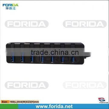 USB 3.0 hub 7 port for date transfer and charging