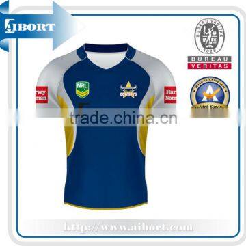 SUBRG-876 blue white rugby sportwear with team name