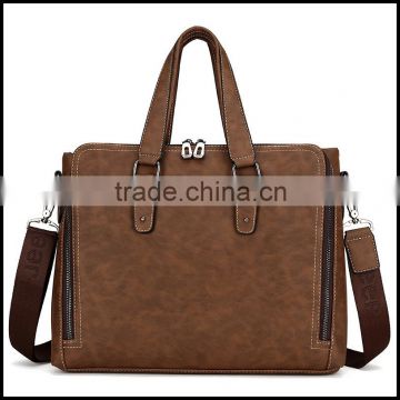 17292016 new men's PU handbag business version of the cross vertical version of a computer bag briefcase on behalf of