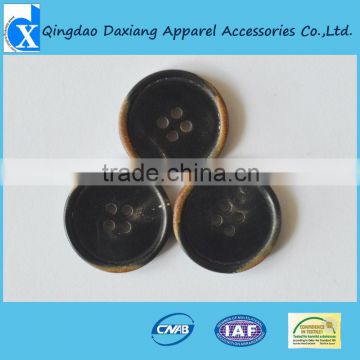 genuine black horn button blanks for garment