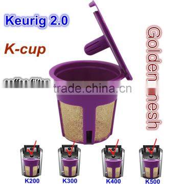 Top quality golden refillable Keurig Coffee Filter, golden coffee filter stainless steel, golden stainless steel coffee filter