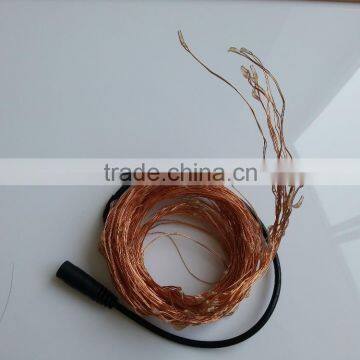 12V 224 Leds Rattan Copper String Garland Led Fairy Light