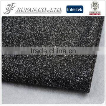 Jiufan Textile Polyester Spandex Lurex Single Jersey Knit Fabric for Garment