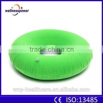 Inflatable Natural Medical Nylon PVC Ring donut Cushion With air pump